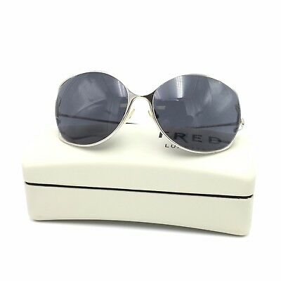 Fred Lunettes Volute N1 102 Silver Round Sunglasses Gray 70mm lenses