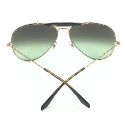 Ray-Ban RB3029 9002/A6 Outdoorsman II Bronze Sunglasses W/ Green Gradient Lens