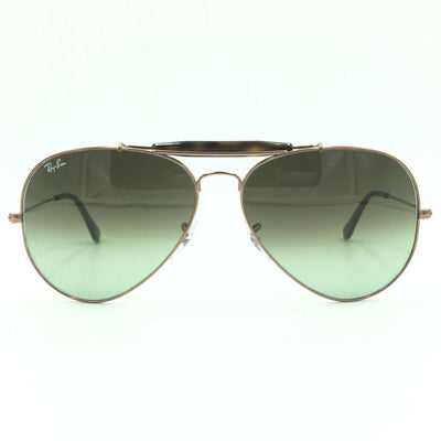 Ray-Ban RB3029 9002/A6 Outdoorsman II Bronze Sunglasses W/ Green Gradient Lens