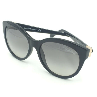 Roberto Cavalli Albaldah RC798S 01B Cat Eye Black Sunglasses Gray Gradient Lens