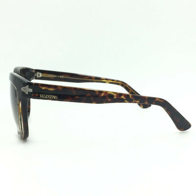 Valentino V724S 215 Oval Tortoise Sunglasses W/ Brown Gradient Lens 57mm