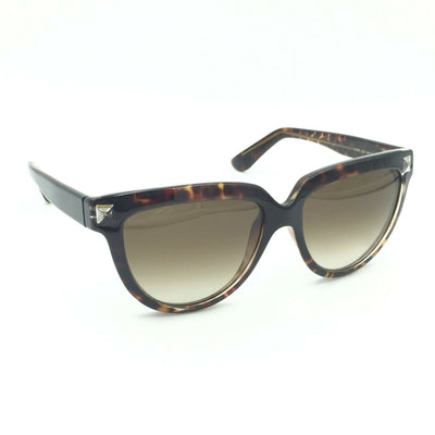 Valentino V724S 215 Oval Tortoise Sunglasses W/ Brown Gradient Lens 57mm