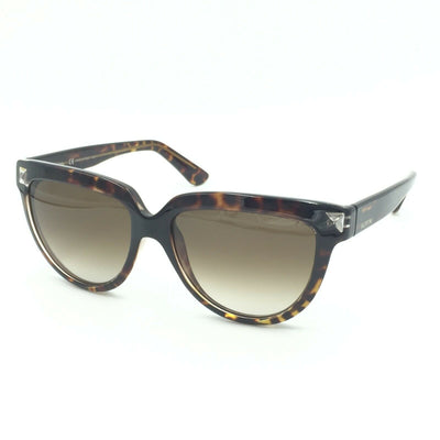 Valentino V724S 215 Oval Tortoise Sunglasses W/ Brown Gradient Lens 57mm