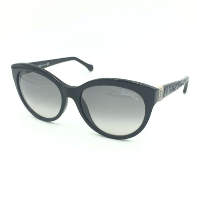 Roberto Cavalli Albaldah RC798S 01B Cat Eye Black Sunglasses Gray Gradient Lens