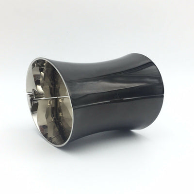 Calvin Klein Ellipse KJ03DB31010S Black Wide Cuff Bangle Bracelet size:7 1/4 in
