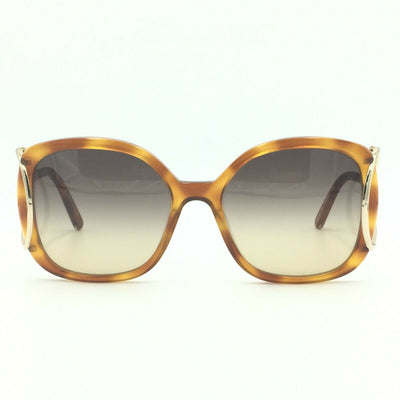 Chloe CE702S 725 Square Oversized Havana Gold Sunglasses
