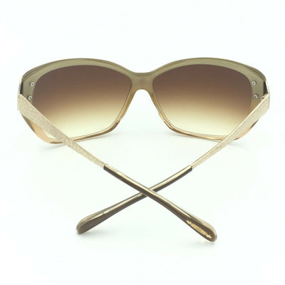 Oliver Peoples Twenty Years Skyla TZGR Gold Sunglasses Brown Gradient Lens 62mm