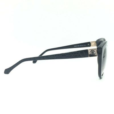 Roberto Cavalli Albaldah RC798S 01B Cat Eye Black Sunglasses Gray Gradient Lens
