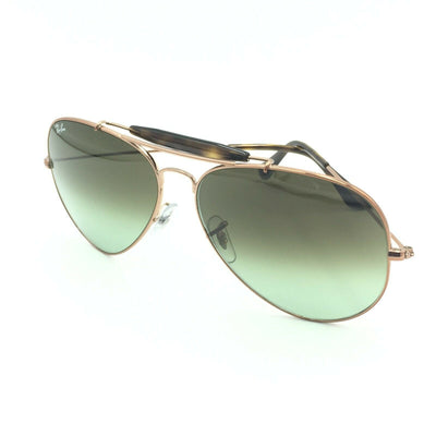 Ray-Ban RB3029 9002/A6 Outdoorsman II Bronze Sunglasses W/ Green Gradient Lens