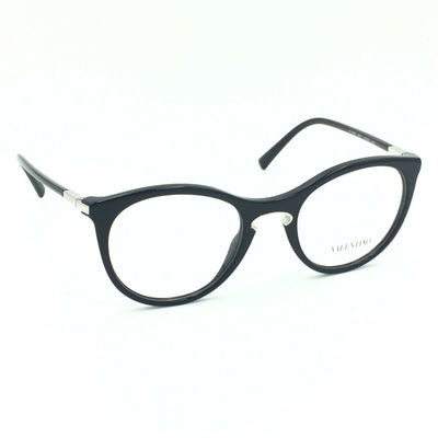 Valentino VA 3002 5001 Round Black Eyeglasses Size: 49mm