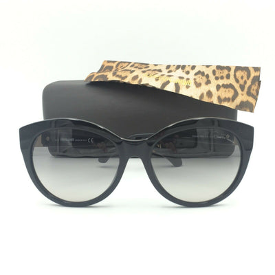 Roberto Cavalli Albaldah RC798S 01B Cat Eye Black Sunglasses Gray Gradient Lens