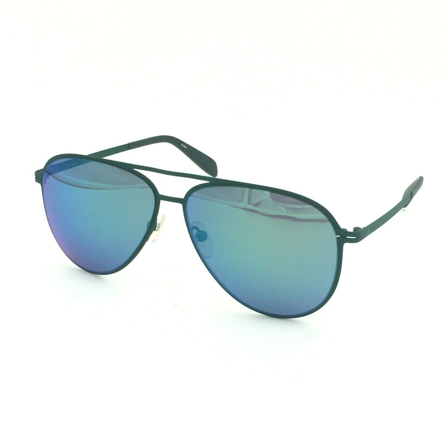 Calvin Klein CK2138S 317 Aviator Matte Green Sunglasses W/ Green Mirrored