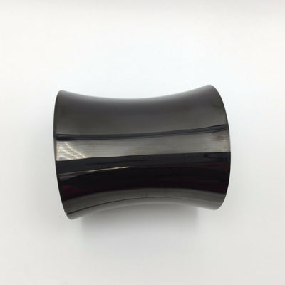 Calvin Klein Ellipse KJ03DB31010S Black Wide Cuff Bangle Bracelet size:7 1/4 in