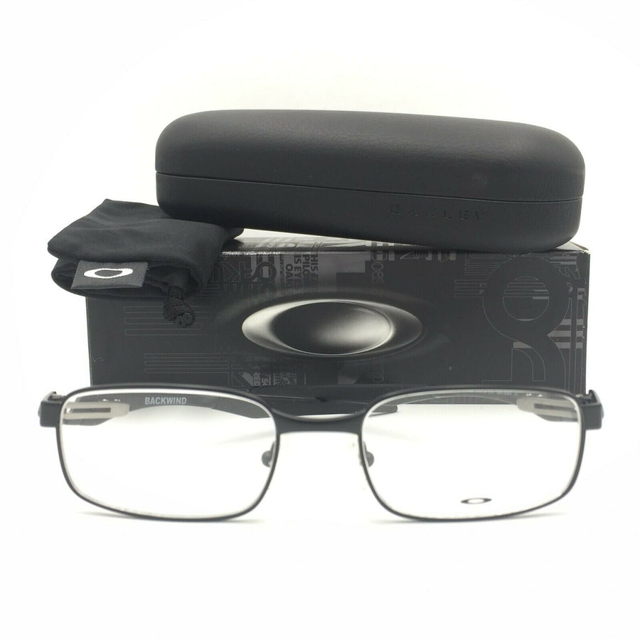New Oakley Backwind OX3164-0351 Satin Black Eyeglasses 51mm