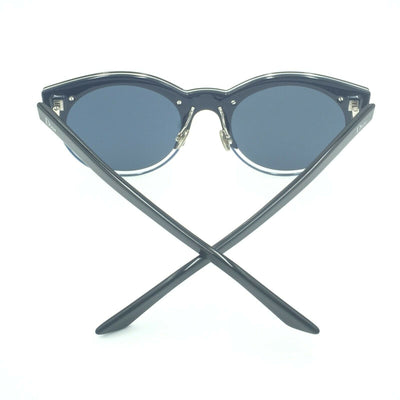 Dior Sideral1 RLTKU Round Black Sunglasses W/ Dark Gray Lens 53mm
