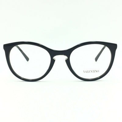 Valentino VA 3002 5001 Round Black Eyeglasses Size: 49mm