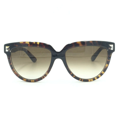 Valentino V724S 215 Oval Tortoise Sunglasses W/ Brown Gradient Lens 57mm