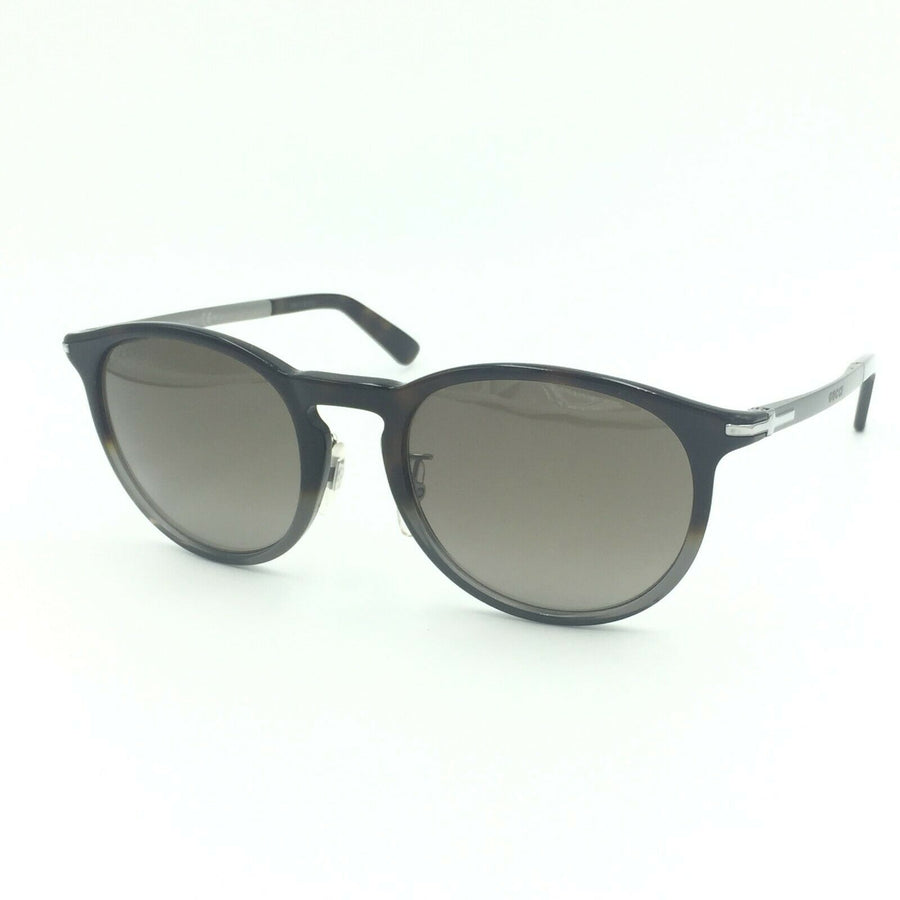 Gucci GG1125/F/S M07S9 Round Brown Silver Sunglasses