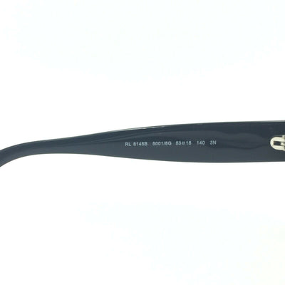 Ralph Lauren RL8145B 5001//8G Oval Black Sunglasses W/ Gray Gradient Lens 53mm