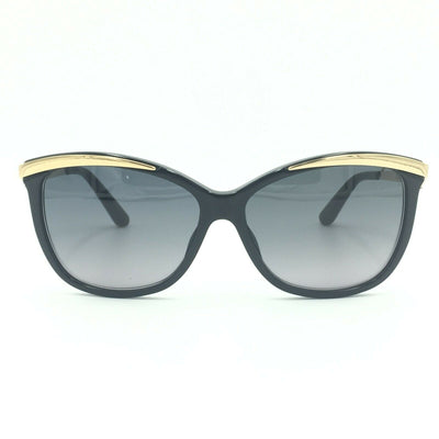 Dior Metaleyes 2 C7VHD Square Black Gold Sunglasses W/ Gray Gradient Lens 57mm