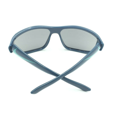 Nike Mercurial EV0887 403 Sport Teal Blue Sunglasses W/ Silver Mirrored Lenses
