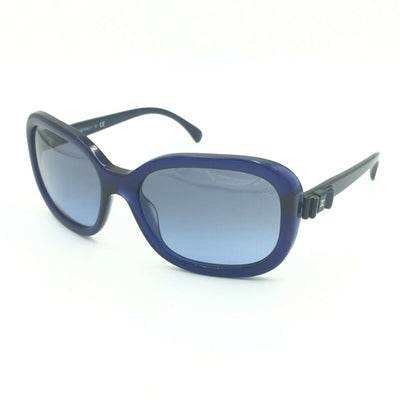 Chanel 5280-Q 503/S2 Square Blue Sunglasses W/ Blue Gradient Lens 58mm