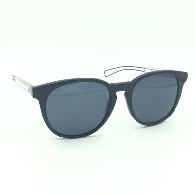 Dior Homme Blacktie206S CJ272 Round Navy Blue Sunglasses W/ Gray Lens 54mm