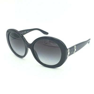 Ralph Lauren RL8145B 5001//8G Oval Black Sunglasses W/ Gray Gradient Lens 53mm