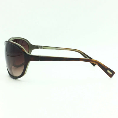 Oliver Peoples BB H Brown Green Sunglasses W/ Brown Gradient Lens 66mm