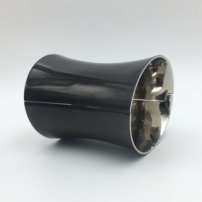 Calvin Klein Ellipse KJ03DB31010S Black Wide Cuff Bangle Bracelet size:7 1/4 in