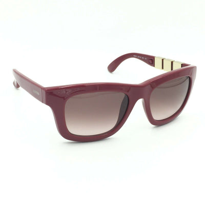 Valentino V691S 640 Square Red Sunglasses W/ Brown Gradient Lens 53mm
