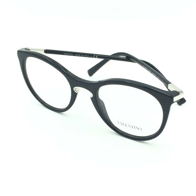 Valentino VA 3002 5001 Round Black Eyeglasses Size: 49mm