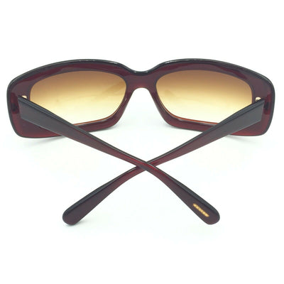 Oliver Peoples Ingenue SI Burgundy Sunglasses Brown Gradient Lens 62m