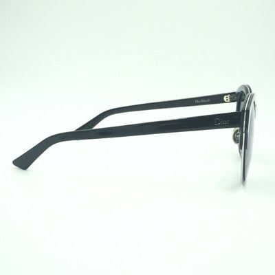 Dior Sideral1 RLTKU Round Black Sunglasses W/ Dark Gray Lens 53mm