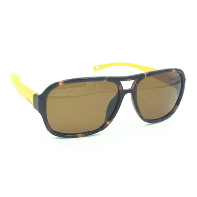 Nautica N6204S Tortoise Matte Yellow w/ Brown Polarized lenses
