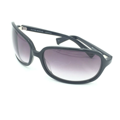 Oliver Peoples BB BK Shiny Black Sunglasses W/ Gray Gradient Lens 66mm