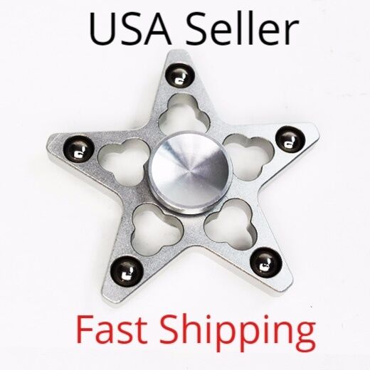 Aluminium Alloy Five Pointed Star EDC Fidget Spinner Toy EDC ADD ADHD Focus
