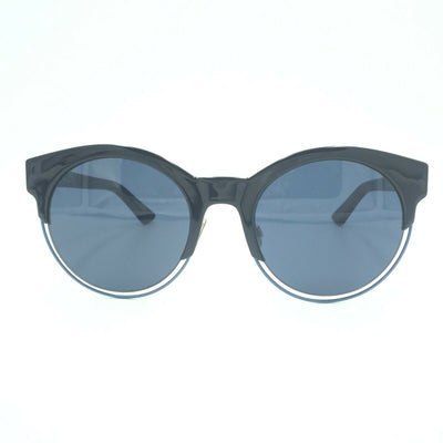 Dior Sideral1 RLTKU Round Black Sunglasses W/ Dark Gray Lens 53mm