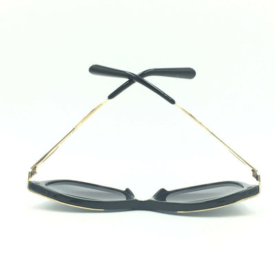 Dior Metaleyes 2 C7VHD Square Black Gold Sunglasses W/ Gray Gradient Lens 57mm