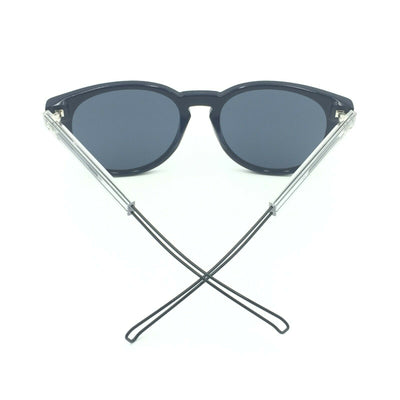 Dior Homme Blacktie206S CJ272 Round Navy Blue Sunglasses W/ Gray Lens 54mm