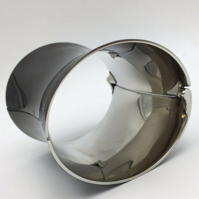 Calvin Klein Ellipse KJ03DB31010S Black Wide Cuff Bangle Bracelet size:7 1/4 in