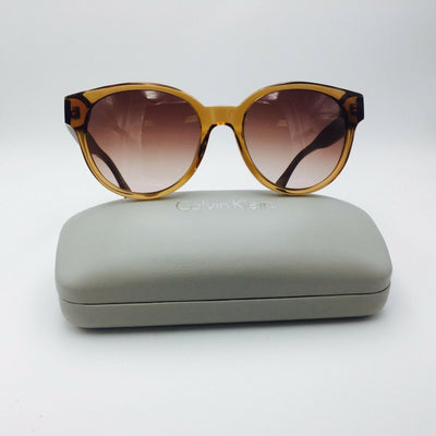 Calvin Klein CK4289S 201 Brown Transparent Grad Sunglasses Brown 55mm Lenses