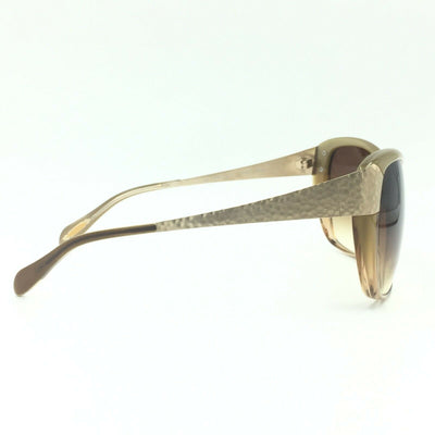 Oliver Peoples Twenty Years Skyla TZGR Gold Sunglasses Brown Gradient Lens 62mm