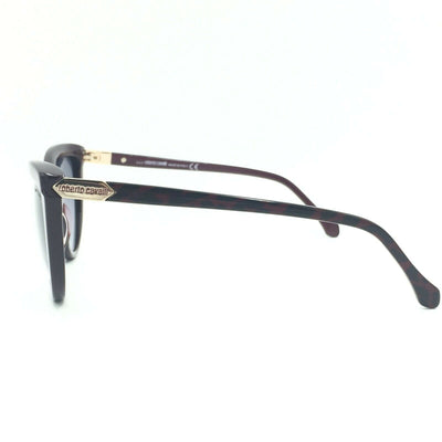 Roberto Cavalli Achird 787S 71B Cat Eye Burgundy Sunglasses Gray Lenses 55mm size