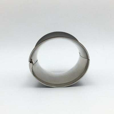 Calvin Klein Ellipse KJ03DB31010S Black Wide Cuff Bangle Bracelet size:7 1/4 in