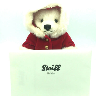 STEIFF COLLECTIBLE CLASSIC OLIVER BEAR ANTIQUE GRAY MOHAIR LTD EDT SQUEAKER NEW