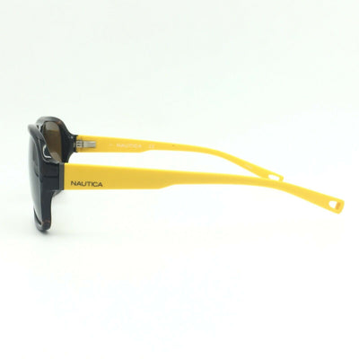 Nautica N6204S Tortoise Matte Yellow w/ Brown Polarized lenses