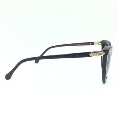 Roberto Cavalli Achird 787S 71B Cat Eye Burgundy Sunglasses Gray Lenses 55mm size