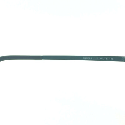 Calvin Klein CK2138S 317 Aviator Matte Green Sunglasses W/ Green Mirrored