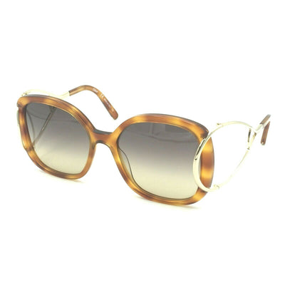 Chloe CE702S 725 Square Oversized Havana Gold Sunglasses